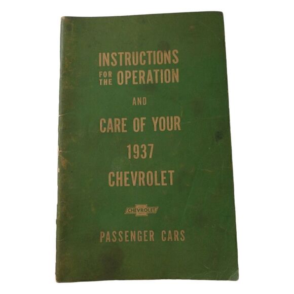 Instructions for the Operation and Care of Your 1937 Chevrolet Car Booklet Vtg. - Picture 7 of 15